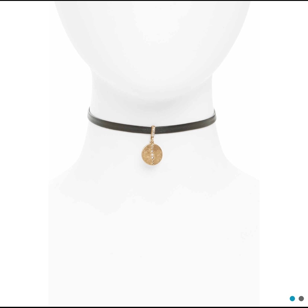 Treasure and Bond Black and gold choker NWT